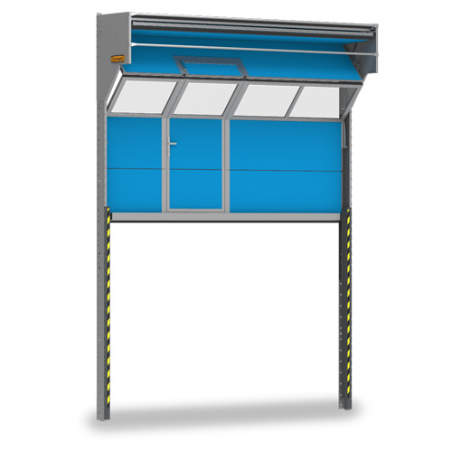 vouwdeur Rolflex Compact sectionale poort zonder rails